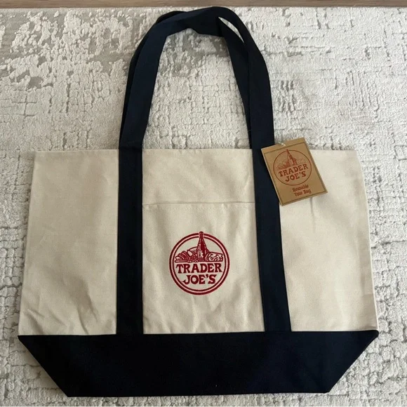 Trader Joe's Canvas Tote Bag - Picture 1 of 3
